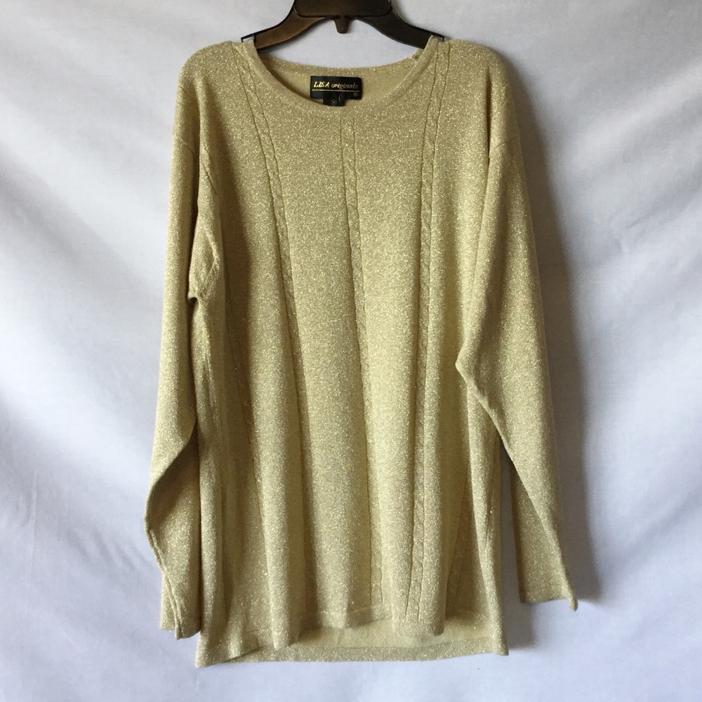 NWT Lisa Originals gold sweater